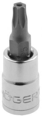 Головка торцевая 1/4" с вставкой-битой с отверстием TORX TAMPER TT8 мм, HOEGERT, фото 2