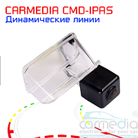 Штатная камера заднего вида на Citroen Citroen C4 Picasso с динамическими линиями