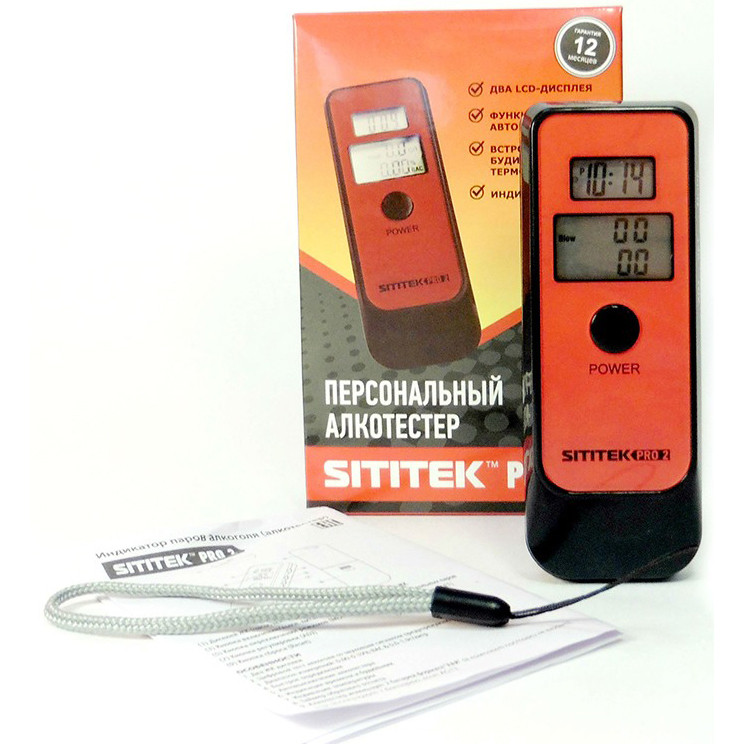 Алкотестер SITITEK PRO2 (с часами) - фото 4 - id-p158233325