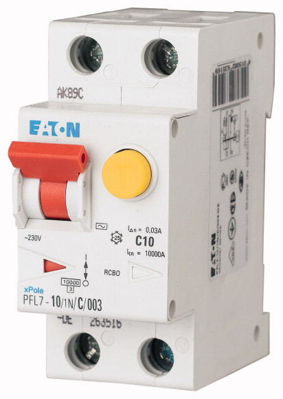 Eaton PFL7 C10 10kA Дифференциальный автомат. Дифавтомат - фото 1 - id-p147595724