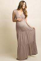 Платье для беременной из льна. Льняное платье беременной.