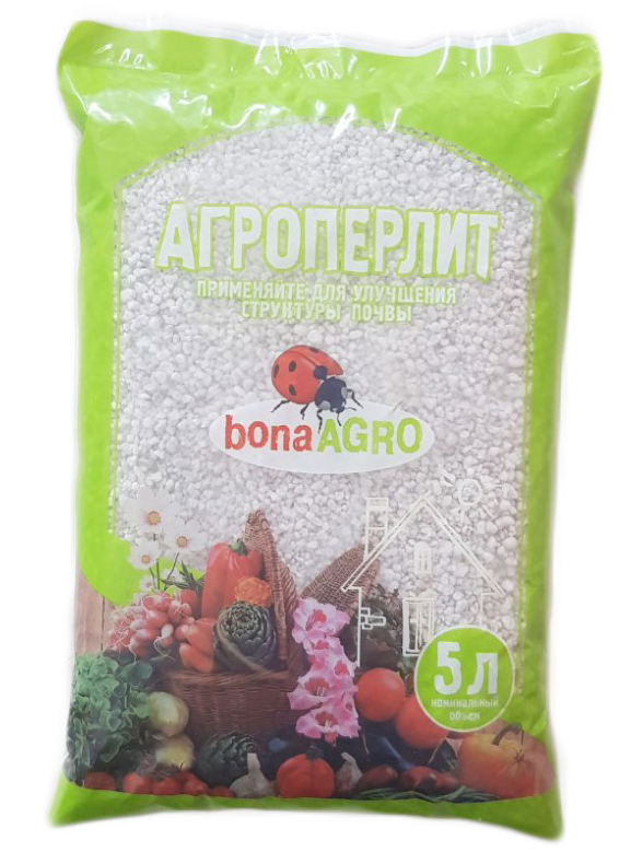 Агроперлит природный сорбент bonaAgro 5 литров - фото 1 - id-p158235804