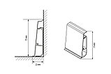 Плинтус ПВХ HI-LINE PRESTIGE M142 Ясень Балтимор 75ММ Х 22ММ Х 2500ММ, фото 3