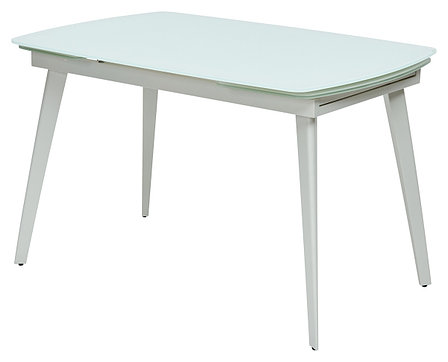 Стол ELIOT 120 FROSTED SUPER WHITE белое матовое стекло/ белый каркас М-City, фото 2
