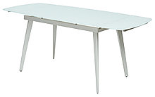 Стол ELIOT 120 FROSTED SUPER WHITE белое матовое стекло/ белый каркас М-City, фото 2