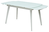 Стол ELIOT 120 FROSTED SUPER WHITE белое матовое стекло/ белый каркас М-City, фото 2