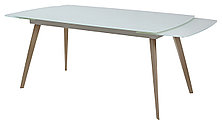 Стол ELIOT 120 Super white glass+Wood М-City, фото 2