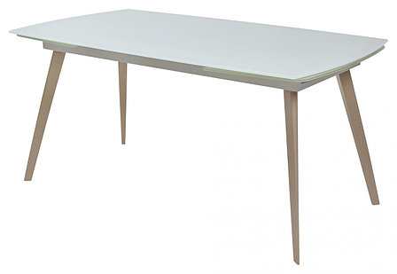 Стол ELIOT 140 Super white glass+Wood М-City, фото 2