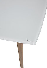 Стол ELIOT 140 Super white glass+Wood М-City, фото 3
