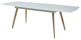 Стол ELIOT 160 Super white glass+Wood М-City, фото 2