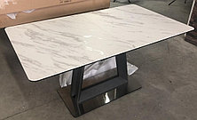 Стол OSVALD 160 MARBLES KL-99 Белый мрамор, итальянская керамика М-City, фото 3