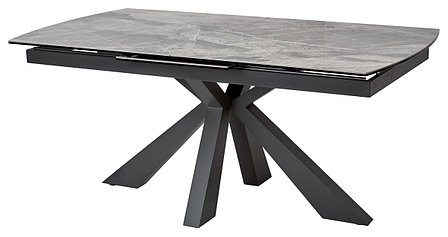 Стол ROVIGO 170 ITALIAN DARK GREY Серый мрамор глянцевый, керамика/ GREY1 каркас М-City, фото 2
