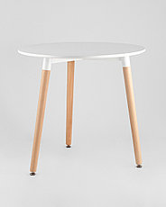 Стол круглый EAMES DST белый на дер. Ножках, фото 2