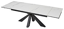 Стол ALEZIO 160 BIANCO TL-45 Белый мрамор матовый, испанская керамика/ черный каркас М-City, фото 2