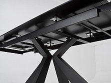 Стол ALEZIO 160 NERO KL-116 Черный мрамор матовый, итальянская керамика/ черный каркас М-City, фото 3