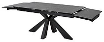 Стол ALEZIO 160 NERO KL-116 Черный мрамор матовый, итальянская керамика/ черный каркас М-City, фото 2