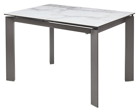 Стол CORNER 120 CERAMIC MARBLE глянцевая керамика/ GREY1 М-City, фото 2