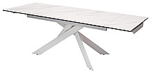 Стол SPYDER 160 MARBLES KL-99 Белый мрамор матовый, итальянская керамика/ белый каркас М-City, фото 3