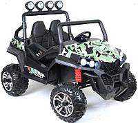 Детский электромобиль RiverToys Buggy T888TT 4WD 24V (камуфляж) полноприводный двухместный