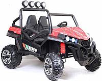 Детский электромобиль RiverToys Buggy T888TT 4WD 24V (красный Spider) полноприводный двухместный