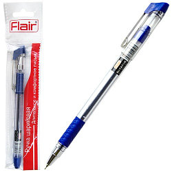 Ручка шариковая, синий стержень, в блистере, ROTATOR, Flair