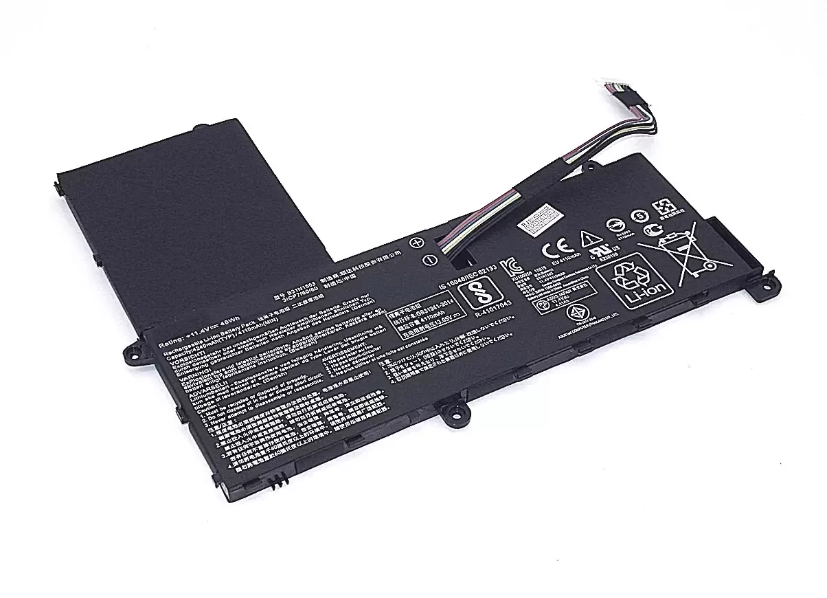Аккумулятор (батарея) B31N1503 для ноутбукa Asus EeeBook E202SA, 11.4В, 48Wh 4110мАч