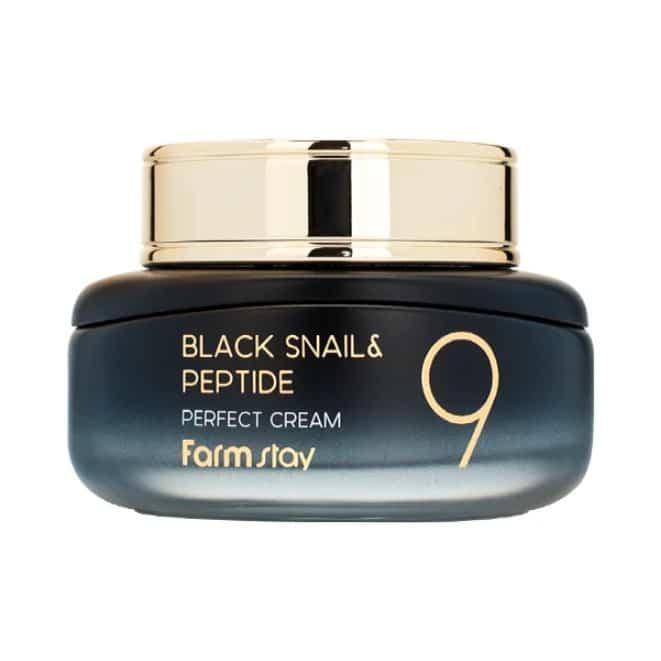 [Farmstay] Крем для лица с экстрактом черной улитки и пептидами FarmStay Black Snail & Peptide 9 Perfect Cr