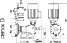 Дозирующий электромеханический насос D/ST-D, фото 3