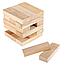 Игра настольная "Башня Баклуши", неокрашенные деревянные блоки. 01505, фото 2