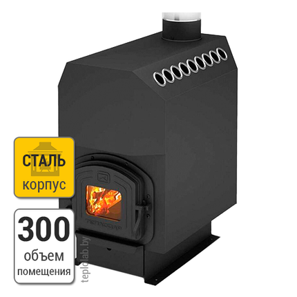 Теплодар ТОП-300 ДЧ печь отопительная со стеклом, фото 2