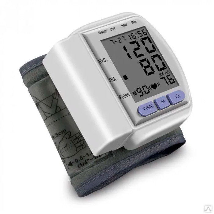 Электронный тонометр на запястье Blood Pressure Monitor CK-102s - фото 5 - id-p126429902