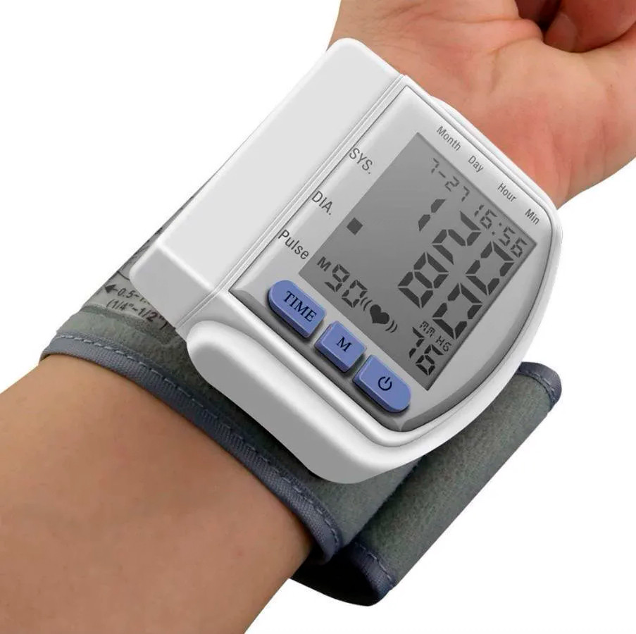 Электронный тонометр на запястье Blood Pressure Monitor CK-102s - фото 10 - id-p126429902