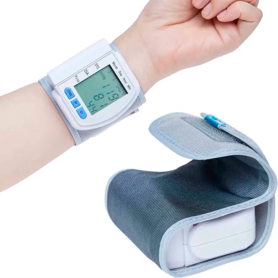 Электронный тонометр на запястье Blood Pressure Monitor CK-102s - фото 2 - id-p126429902