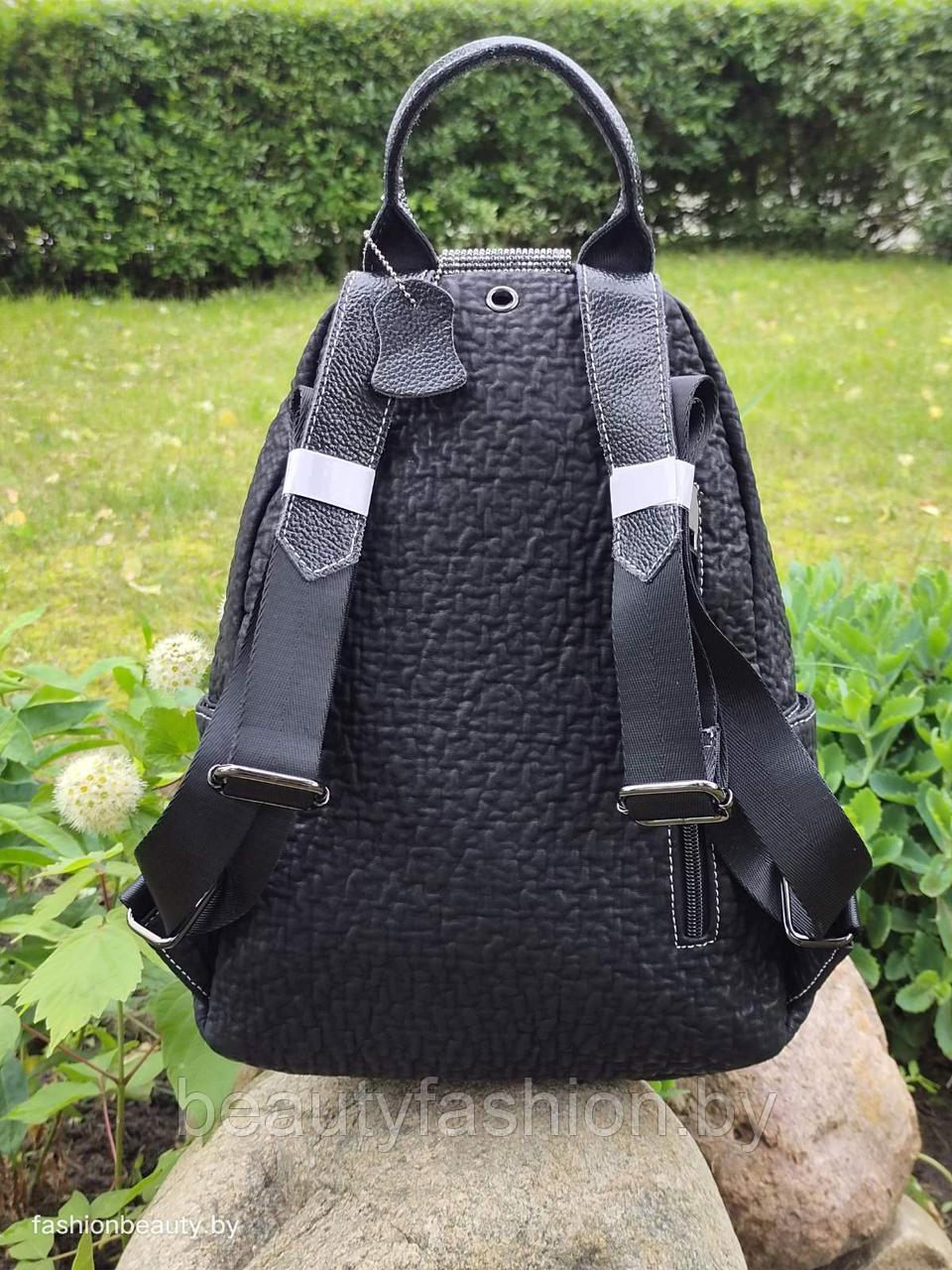 Рюкзак из натуральной кожи модель 414 (черный) - фото 5 - id-p158390472