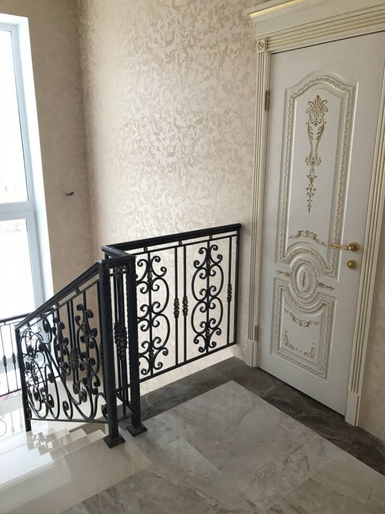 Черные перила на лестницу Арт:333