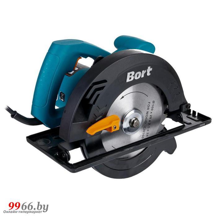 Пила циркулярная Bort BHK-185U дисковая ручная профессиональная мини циркулярка электрическая по дереву