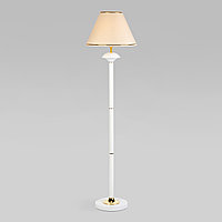 Напольный светильник с абажуром Eurosvet 01086/1 глянцевый белый