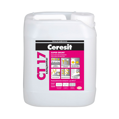 Грунтовка-концентрат Ceresit CT17, 10 л