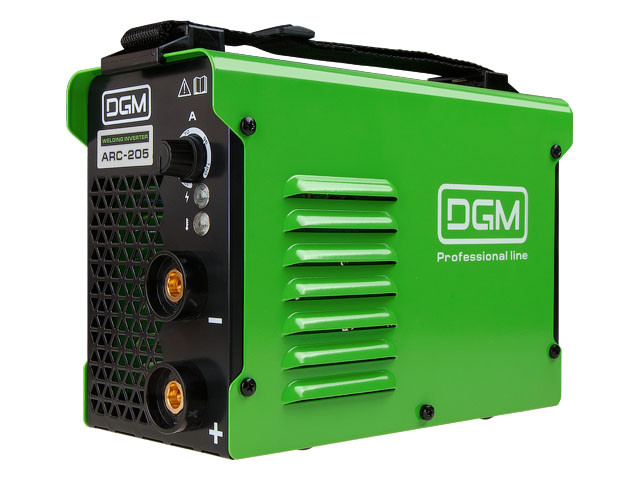 Инвертор сварочный DGM ARC-205 (160-260 В, 10-120 А, 80 В, электроды диам. 1.6-4.0 мм) - фото 1 - id-p158437175