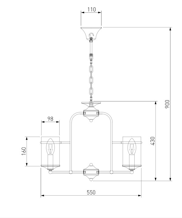 Подвесная люстра в стиле лофт Eurosvet 60040/5 античная бронза - фото 3 - id-p158446589