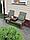 Скамья садовая и банная из массива сосны со столиком "Дуэт Супер", фото 3