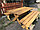 Комплект мебели садовой деревянной (стол и две скамейки), фото 2