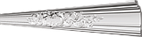 Потолочный плинтус GLANZEPOL GP90 (118*54*2000мм), фото 3