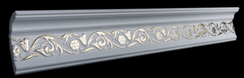 Потолочный плинтус GLANZEPOL GP4 GOLD (134*67*2000мм)