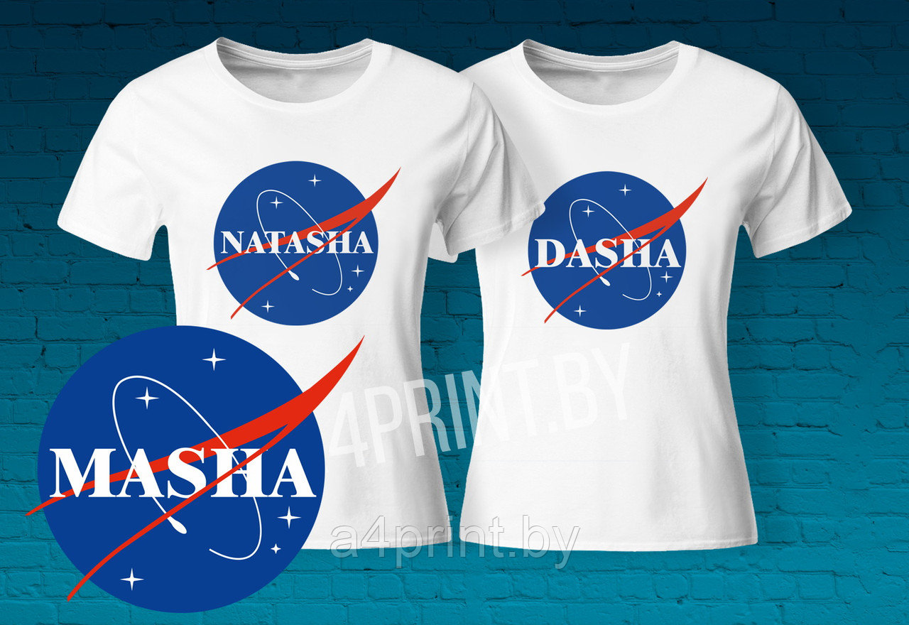 Женские футболка Маша Даша Наташа - фото 1 - id-p158478609