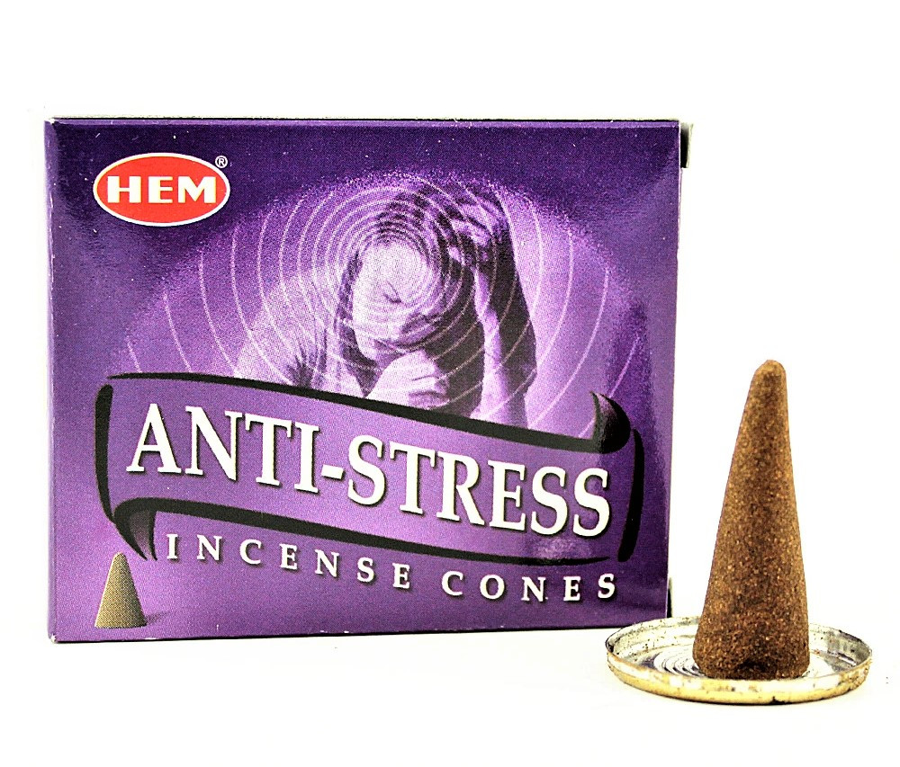 Благовония конусы АнтиСтресс, HEM Anti-Stress, 10шт