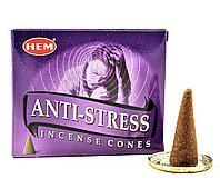 Благовония конусы АнтиСтресс, HEM Anti-Stress, 10шт