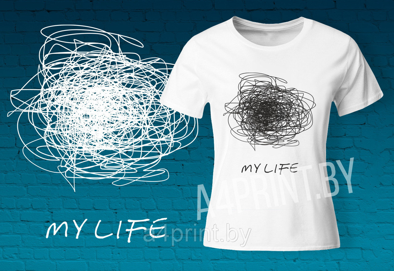 Женские футболки "My Life" - фото 1 - id-p158485437