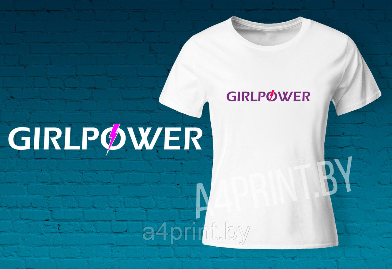 Женские футболки "GirlPower" - фото 1 - id-p158485527