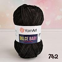 Пряжа Ярнарт Дольче Бейби (Yarnart Dolce Baby) цвет 742 чёрный